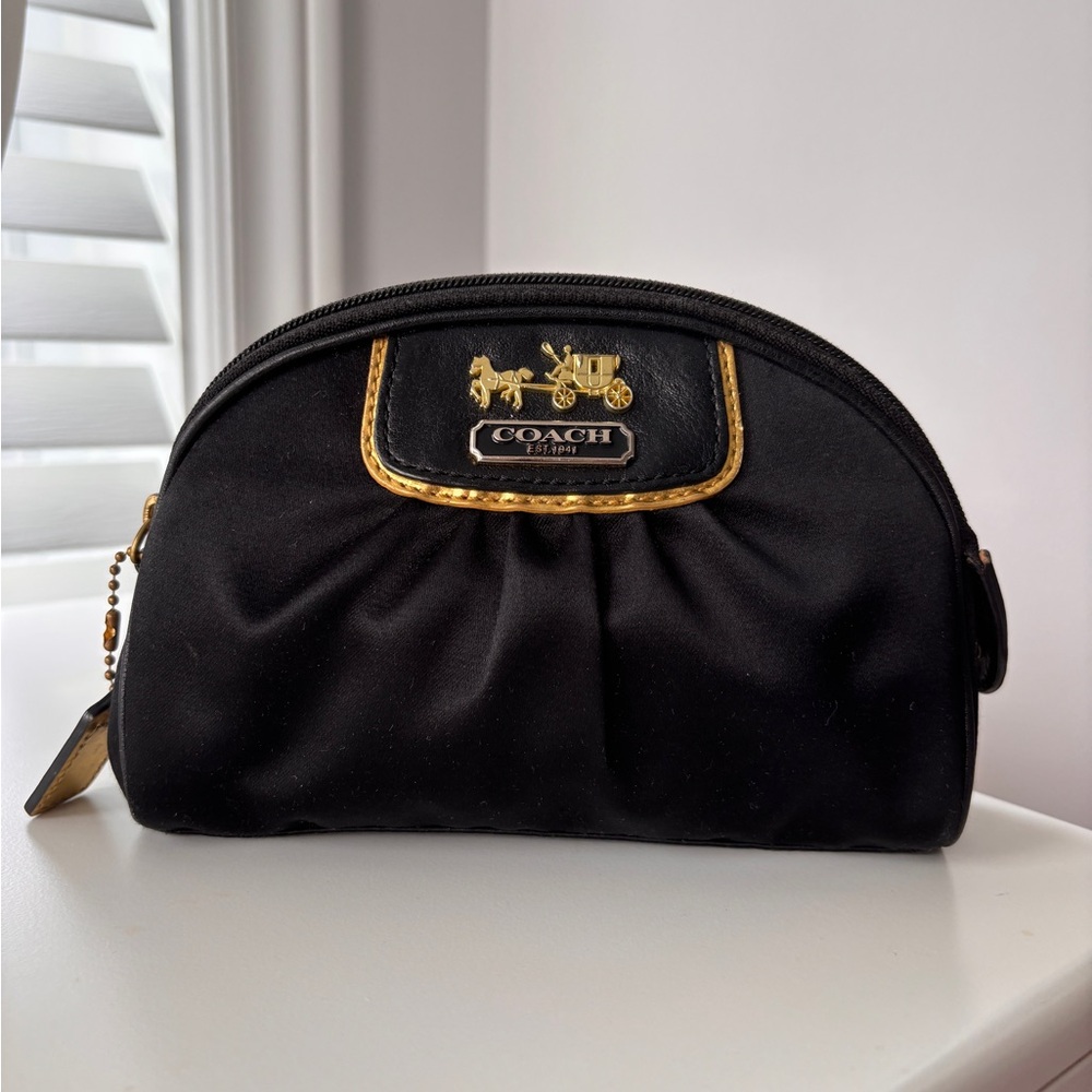 Coach Black Cosmetic Bag